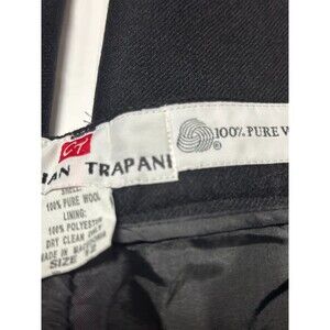 Cristian Trapani Womens Pants 100% Wool  Lined Cuffed NWT Size 12